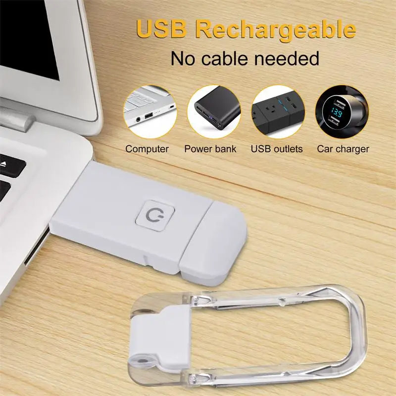 Product Details: OEM LED USB Rechargeable Book Reading Light - Eye Protection Night Light