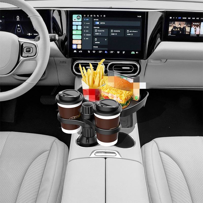 Premium Car Cup Holder Expander - Multi-function Adjustable B<i></i>ase Tray for Snacks Drinks | HOYU Vietn